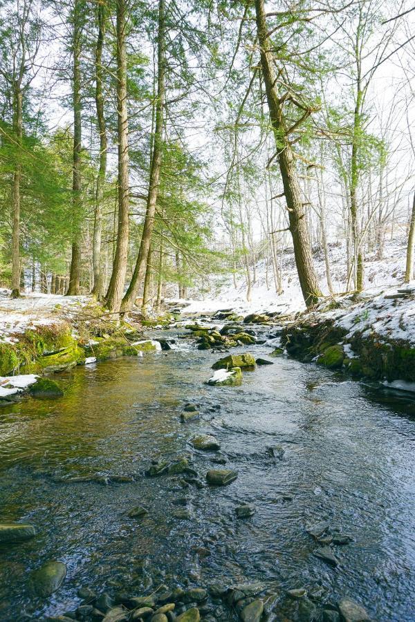 Secluded Streamside Home With Hot Tub Margaretville Dış mekan fotoğraf