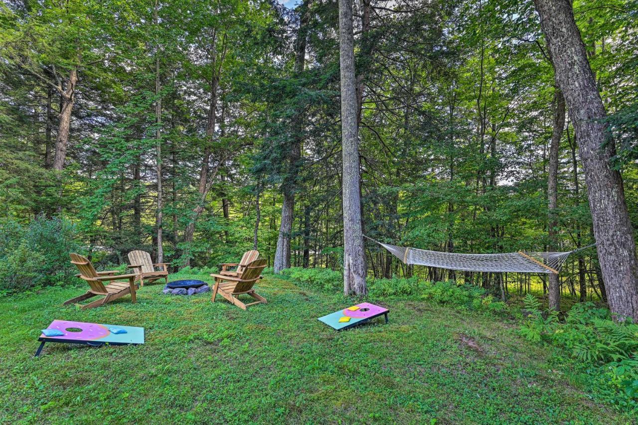 Secluded Streamside Home With Hot Tub Margaretville Dış mekan fotoğraf