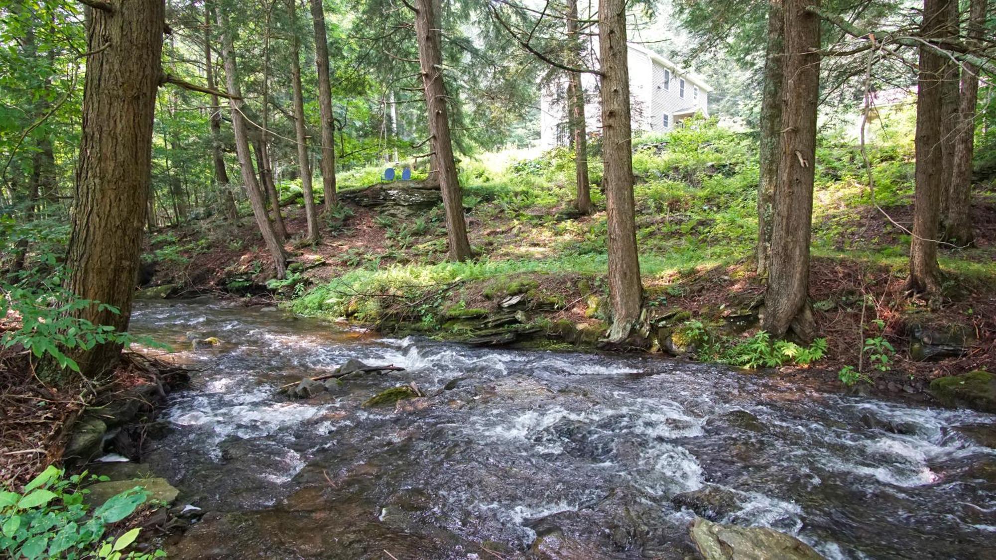 Secluded Streamside Home With Hot Tub Margaretville Dış mekan fotoğraf